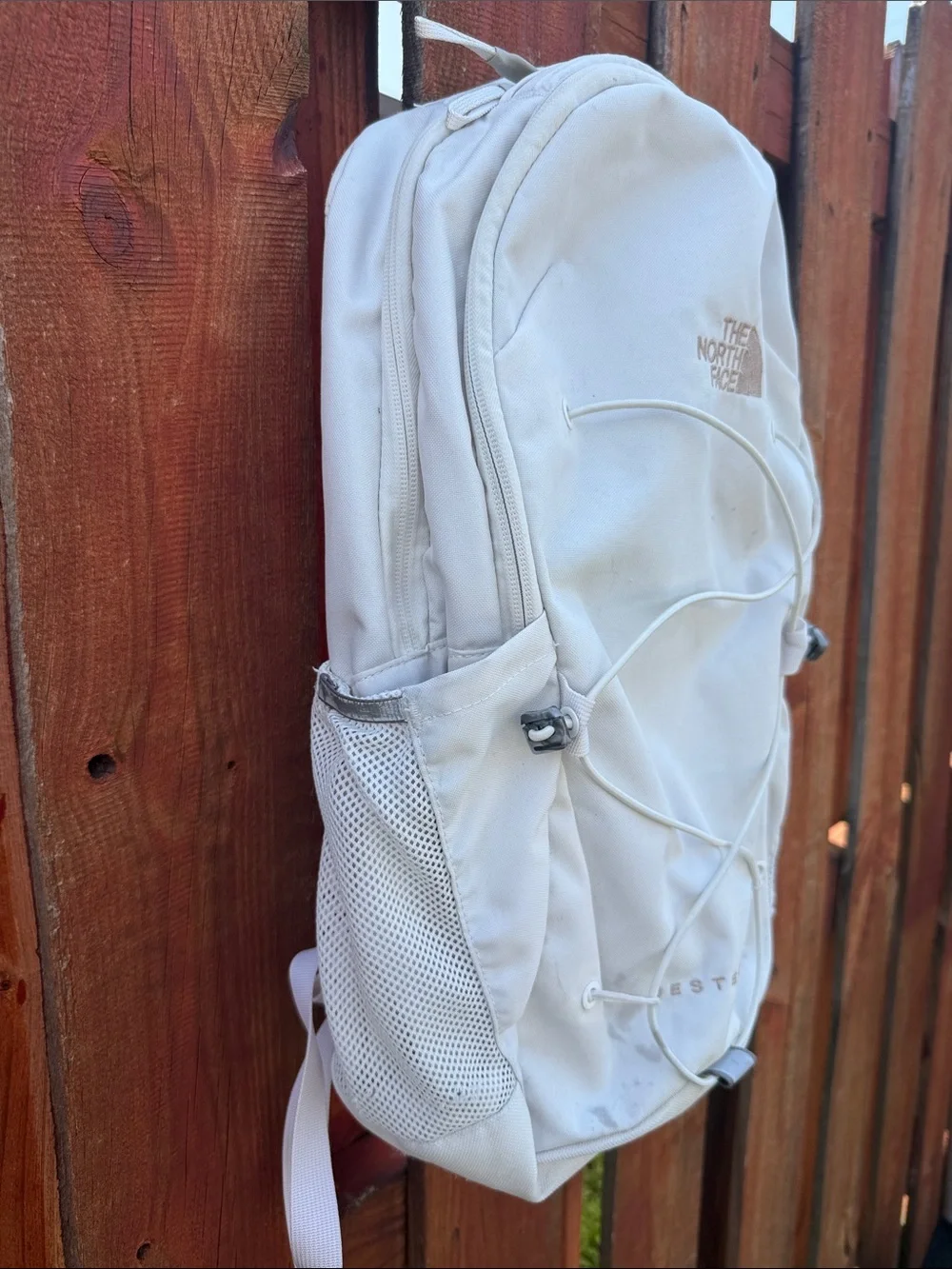 The North Face Jester Luxe White Dune Laptop Backpack Women’s OS